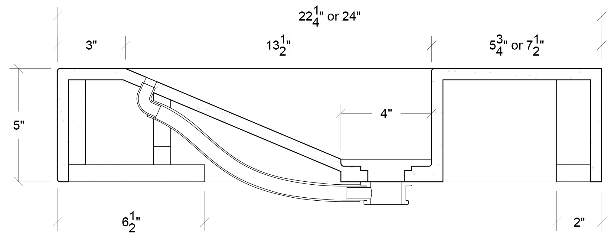 Trough Sink Specs